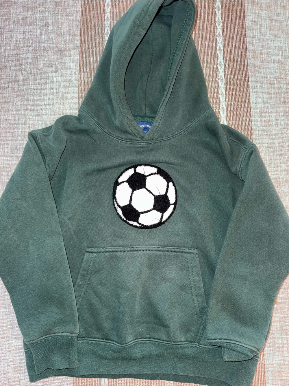 Kids Forest Green Soccer Hoodie Sweatshirt